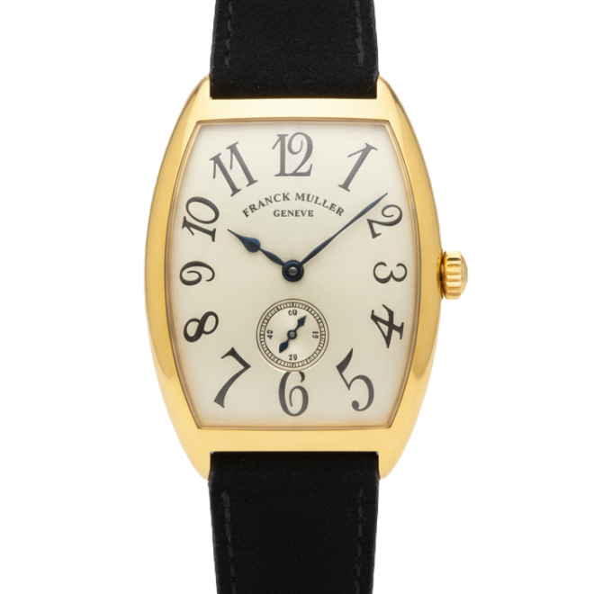 Franck Muller 31mm x 42mm 2852 S6 Cintrée Curvex Solid 18k Yellow Gold