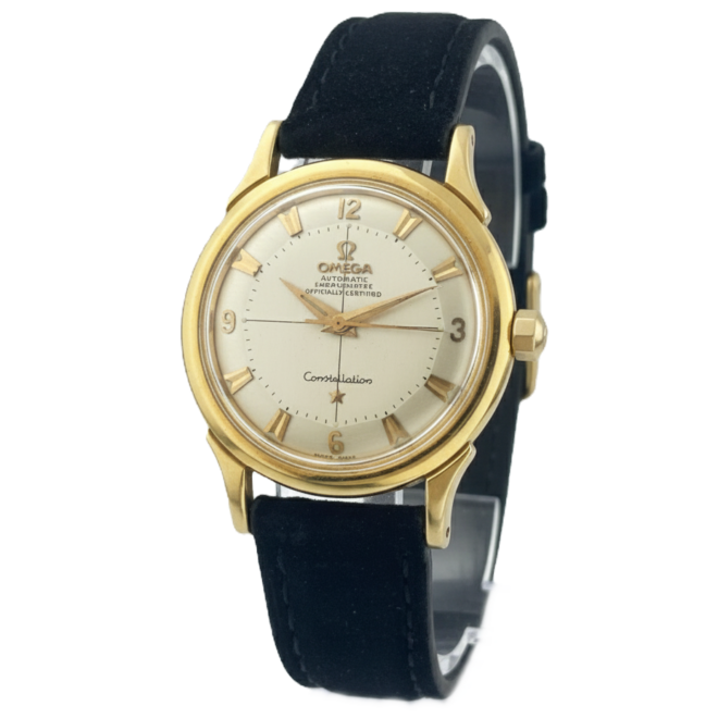 Omega 35mm Vintage 18k Solid Yellow Gold Auto1956 Constellation 2853 2852