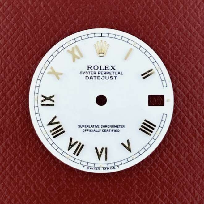 Rolex Datejust 31mm White Dial Yellow Gold Roman Numeral #1787273 #179273 #78273