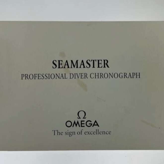 Omega Seamaster Diver Chronograph Manual Booklet