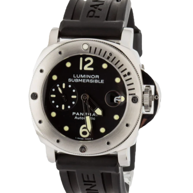 Panerai Luminor Submersible 44mm PAM00024 Black Dial Steel Automatic Diver PAM24
