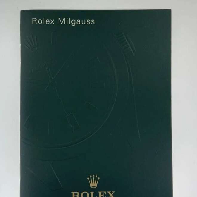 Rolex Milgauss Booklet Manual English Ref. 116400, 116400GV, 116400V
