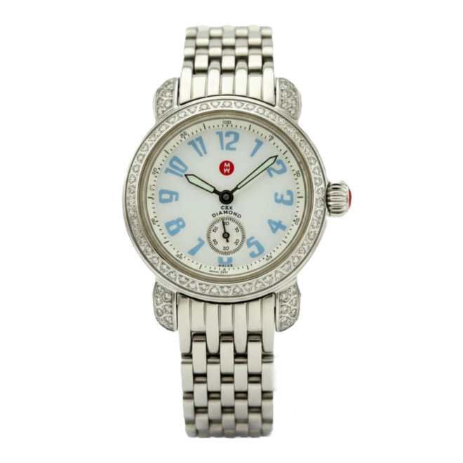Michele 26mm MW03A01 Diamond Bezel CSX Petite MOP Dial