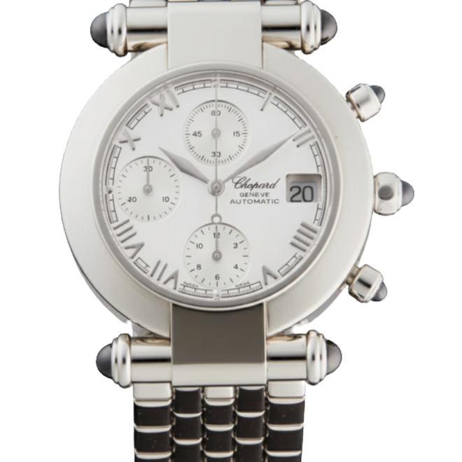 Chopard Imperiale Chronograph 37mm 37/8209-33 White Roman Dial Automatic Date