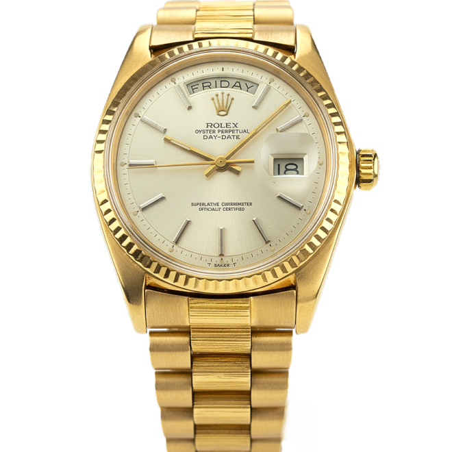 Rolex 36mm President 1803 Day Date 18K Yellow Gold 1807 Bark DayDate Vintage 197