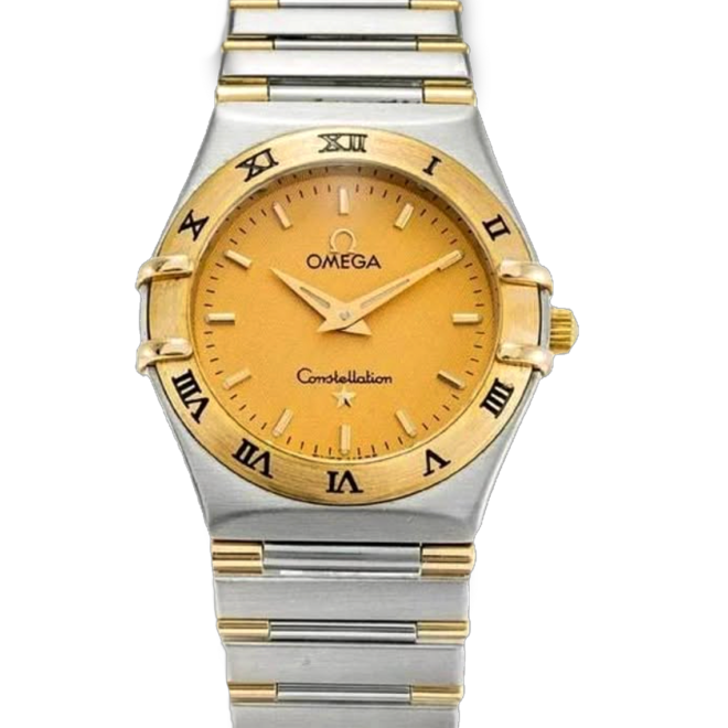 Omega Constellation 25.5mm 1372.10.00 18k Solid Yellow Gold & Steel 26mm Quartz