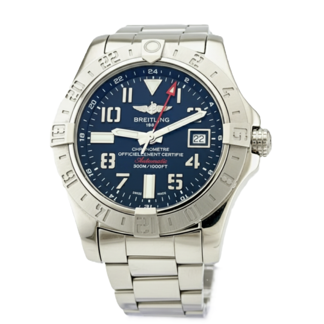 Breitling Avenger II 43mm GMT A32390 Date Black Dial Automatic